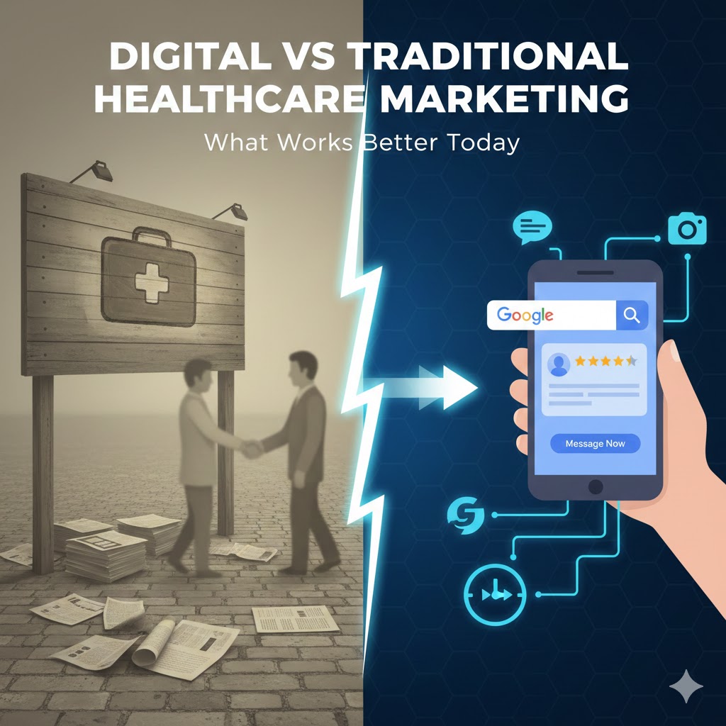 Digital vs Traditional Healthcare Marketing